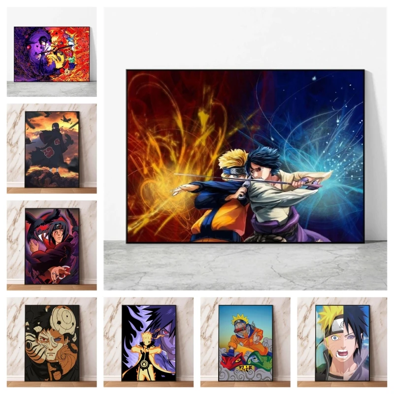 

Anime Character Pictures Naruto Uchiha Ltachi Modular Painting Christmas Gifts Children's Bedroom Decor Hanging Room Home