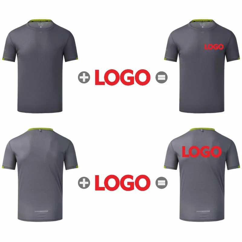 Quick-drying Round Neck Sport T-Shirt Custom Logo  Printing Pattern Embroidery Your Design Breathable Cycling Tops Daily Wear image 6
