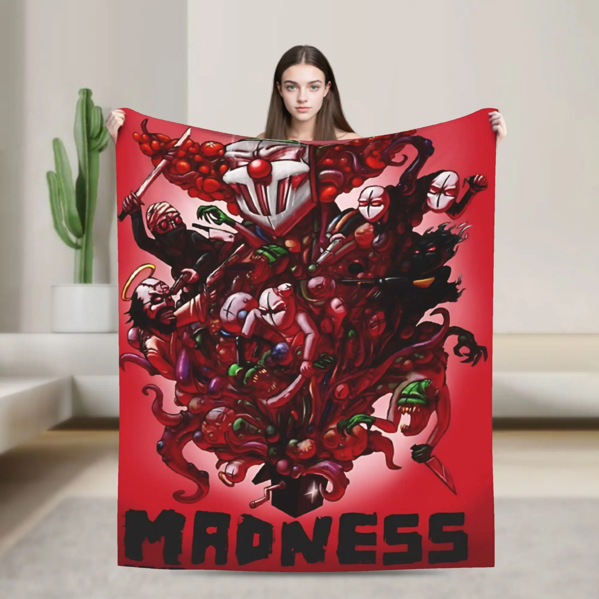 Madness Combat Sketch Action Blanket Lightweight Thin Fleece Healing Gifts  Throw Blankets Bedspreads