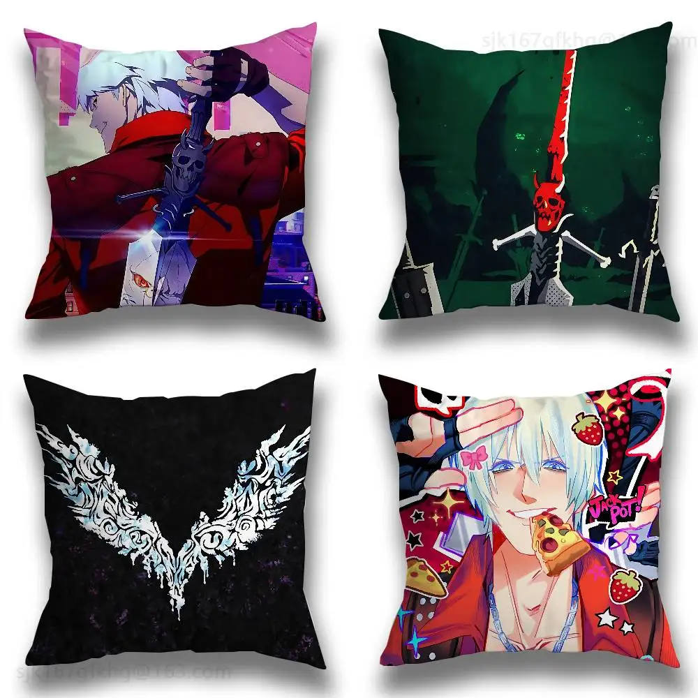 

Anime D-Devil May Cry pillowcase casual style decoration, suitable for home decoration (excluding pillow core)