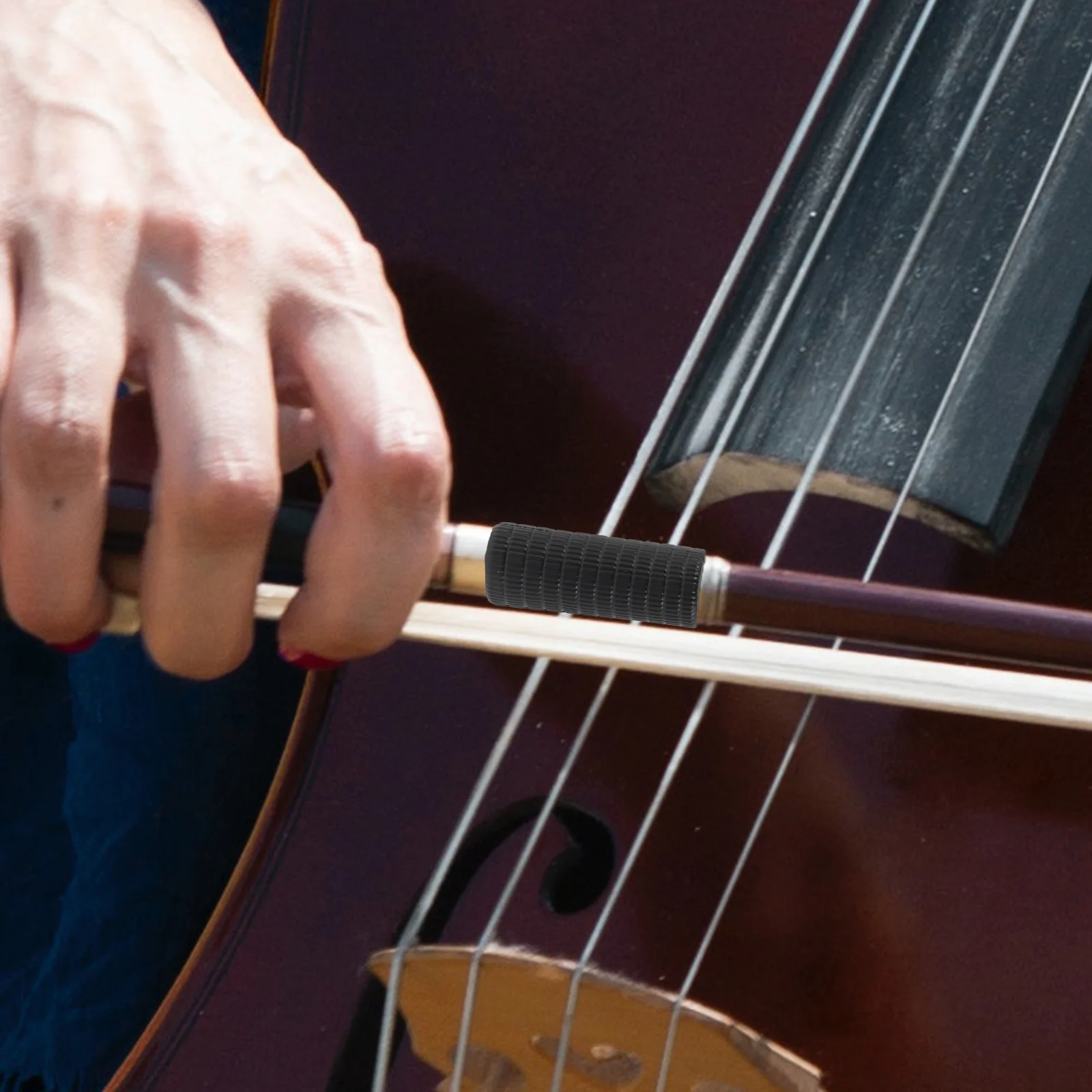 

4 Pcs Violin Bow Corrector Accessories Musical Instruments Grip for Rubber Thumb