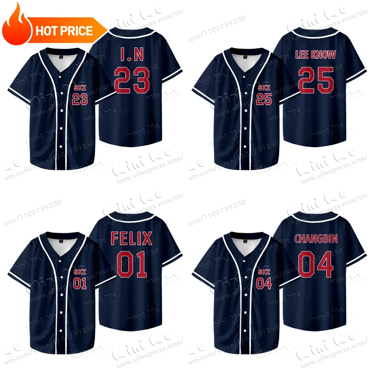 

SEUNGMIN LEE KNOW Baseball Jersey Short-sleeved Baseball Uniform Kids Adults Oversized Top KPOP FELIX BANGCHAN CHANGBIN HYUNJIN