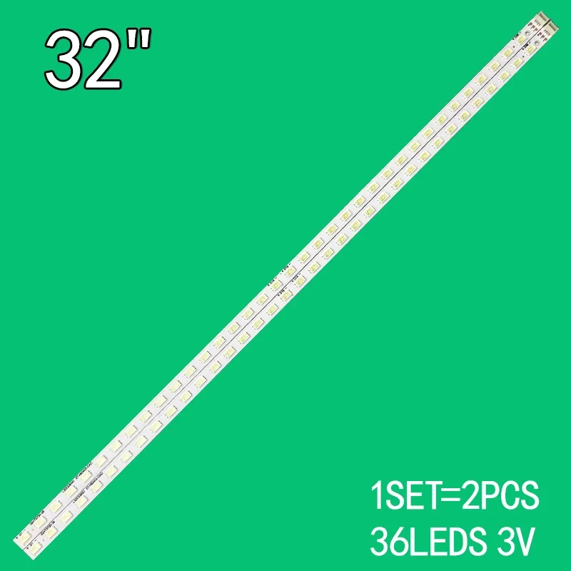 Tira de luces LED de retroiluminación, accesorio para Toshiba L32E5300D, L32E5390A-3D, L32E5300A, 32CL300C, 35,8 CM, 36LED, 100%