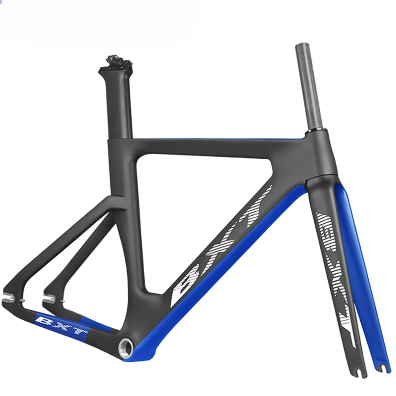 700*25C Carbon Track  Frameset Aero Shaping Fixed Gear Track  TT Frame With Fork