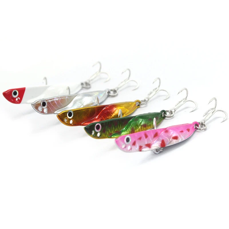 Winter Ice Fishing Lure 5g/7g/10g/15g/20 Sinking Isca Artificial Rattlin Vibration VIB Hard Bait Crankbait Treble Hooks Tackle