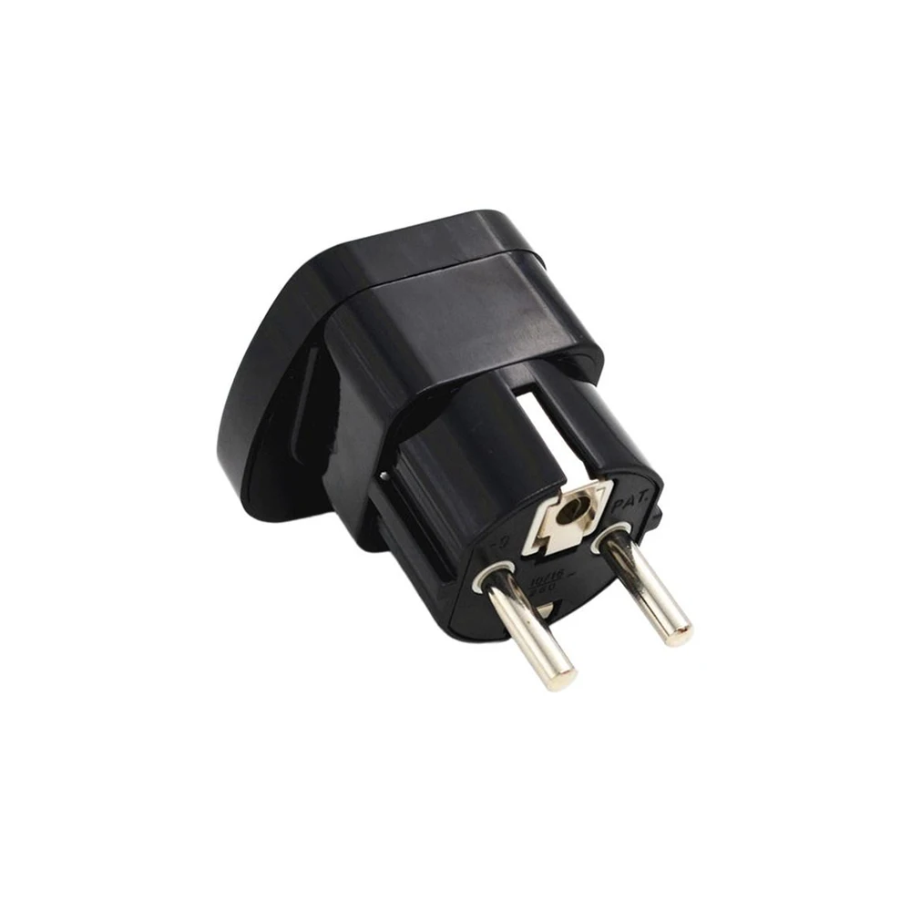 EU 4.8mm Travel Power Adapter Socket Portable 2 Round Pin Multi Outlet Extension Plug 16A 250V Charging Socket for Travel Use