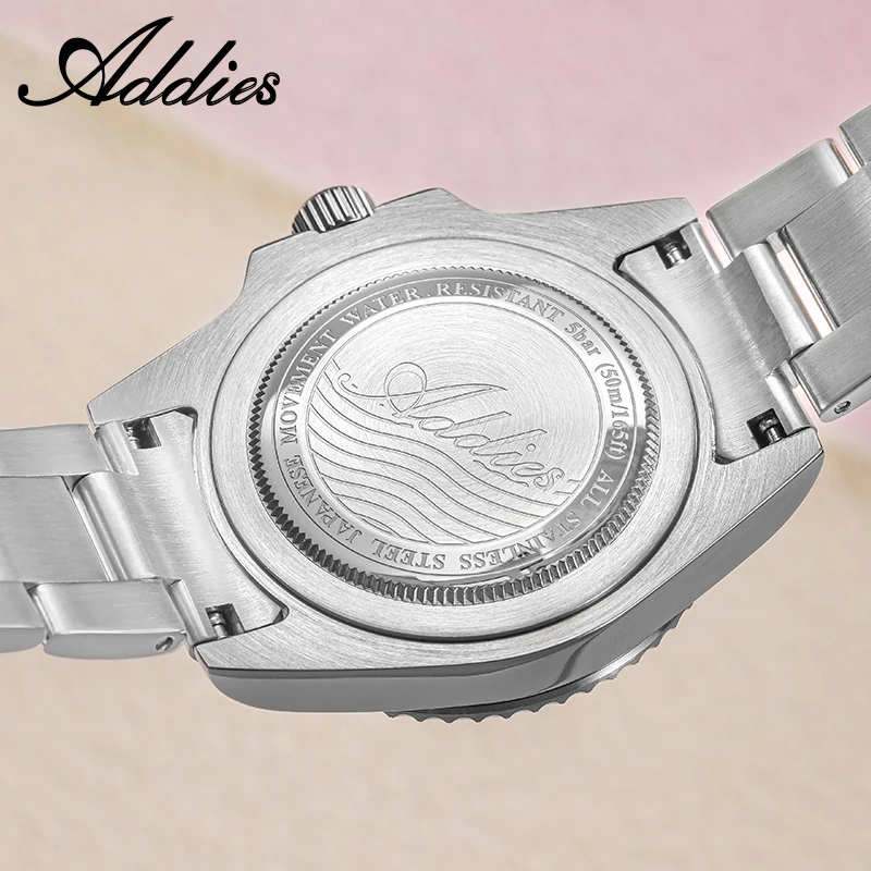 ADDIES Jam Tangan Pasangan Mewah 36Mm BGW9 C3 Jam Tangan Kuarsa GM12 Super Bercahaya 316L Baja Tahan Karat 50M Jam Tangan Menyelam Tahan Air Baru