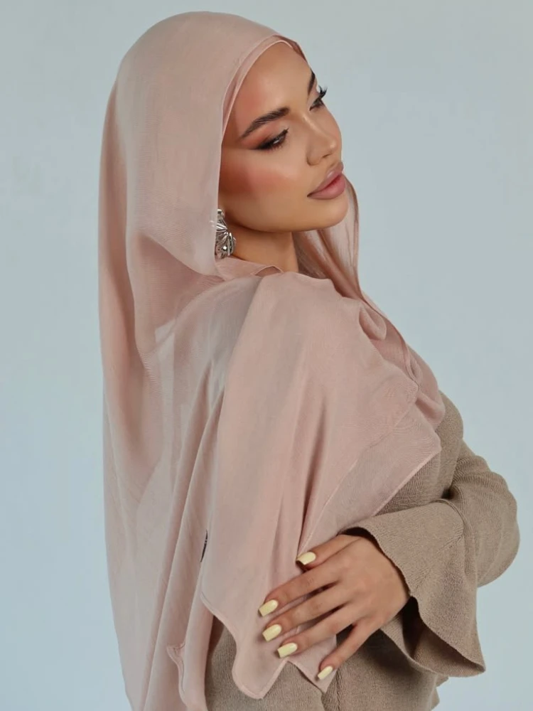 

Premium Modal Hijab Solid Color Modal Cotton Hijabs Headscarf Elegant Breathable Scarf Fashion Women's Shawl Turbans for Women