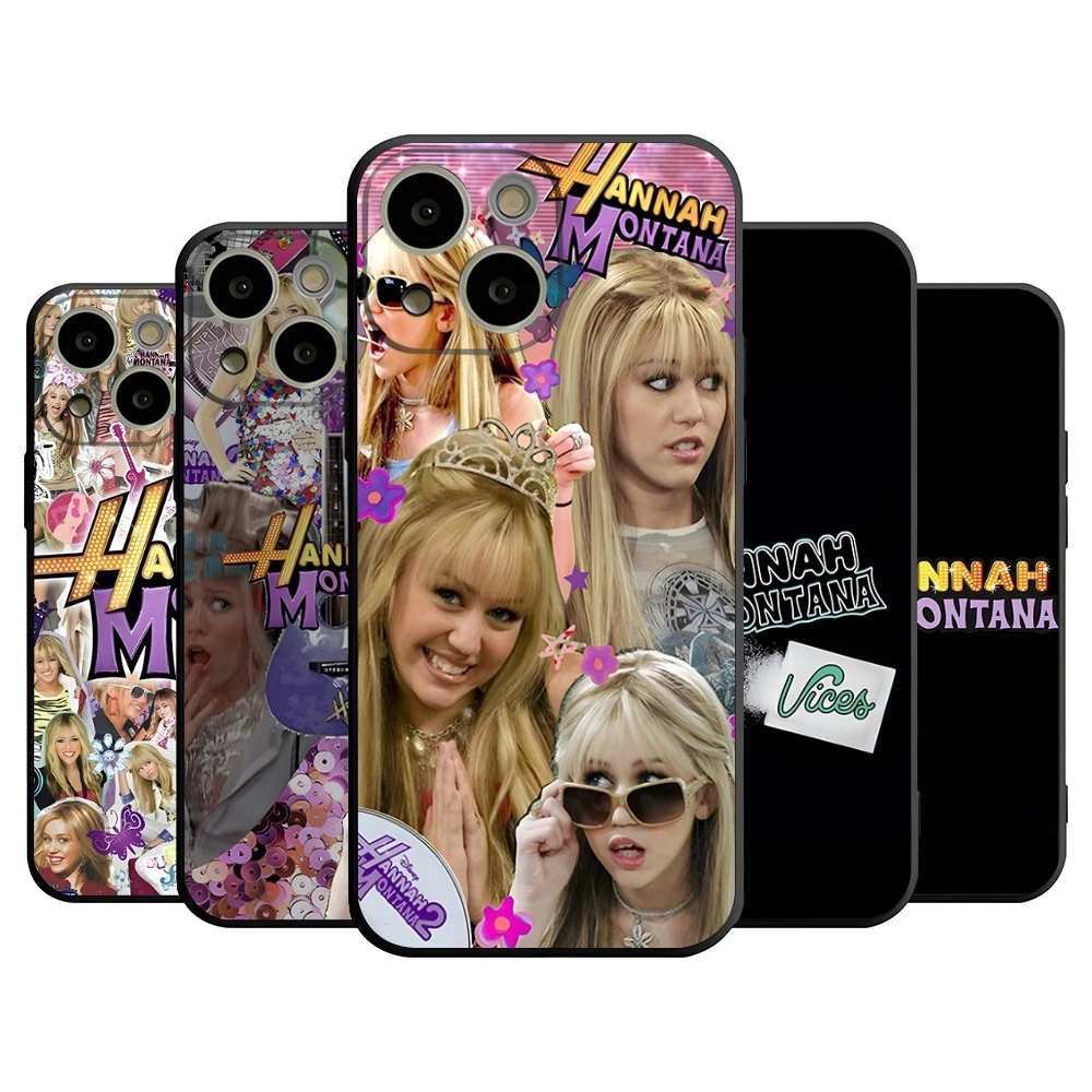 H-Hannah M-Montana Phone Case for 14 Pro Max for Apple iphone 15 Po Marx 12 Mini 11 13 Pro Xr X Xs 8 7 Plus Back Cover