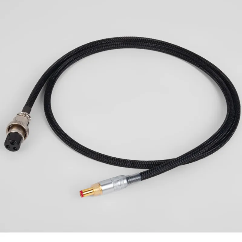 HIFI DC Output Power Cable  DC2.5X2.1 To DC 2.5X2.5 2P 3P Plug Cardas 2*21 AWG (0.8mm) Cord Oyaide Handmade Upgrade Line Wire