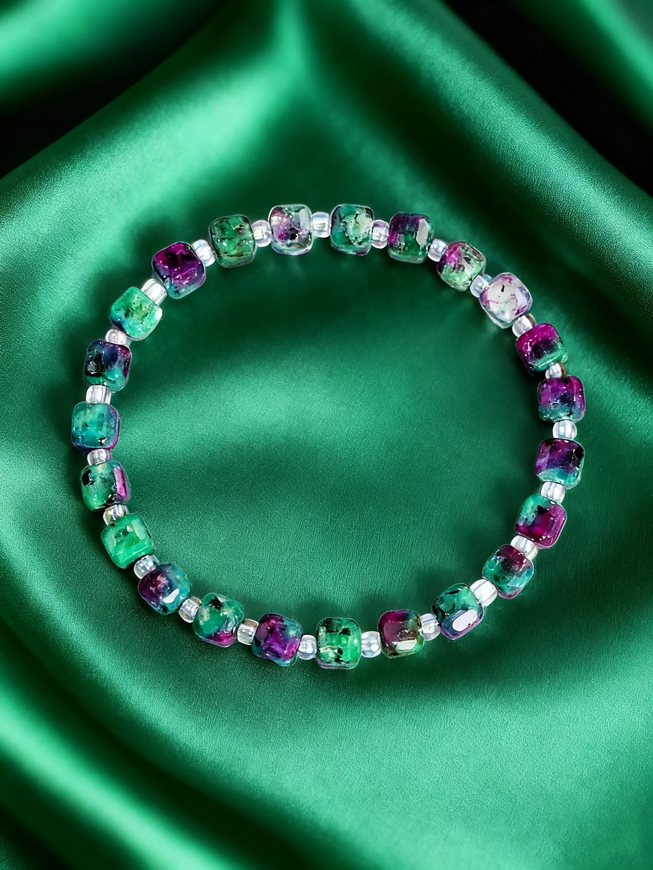 

Natural Stone Bracelet Epidote 6mm Faceted Bead For Vigour & Prosperity Healing Crystal Green Gem Spiritual Protection Jewelry