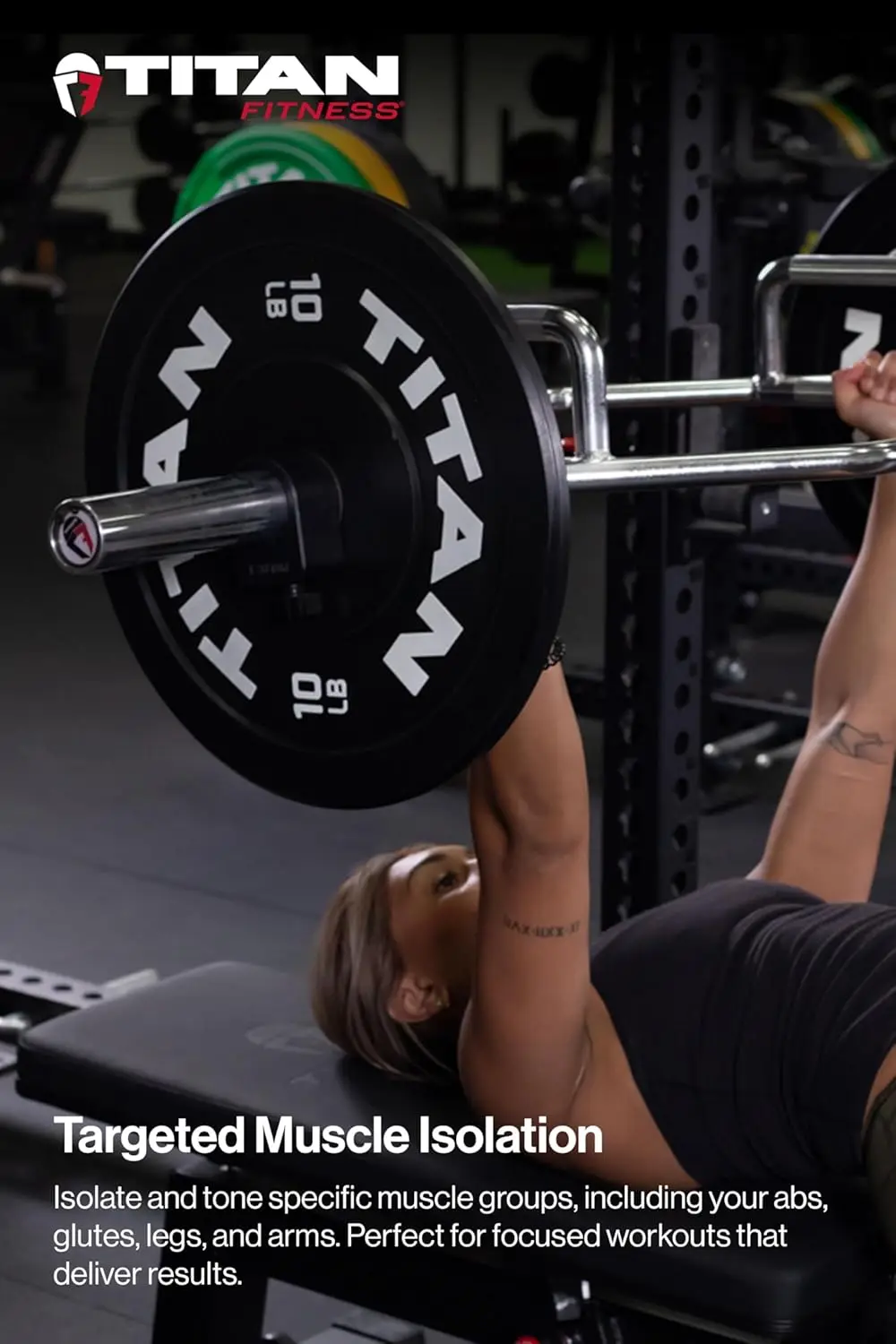 2in Hex Trap Bar, Weightlifting Deadlift Squat Barbell, Rated 500 LB, Knurled Grips, Bent Over Rows, Squat Jumps 3