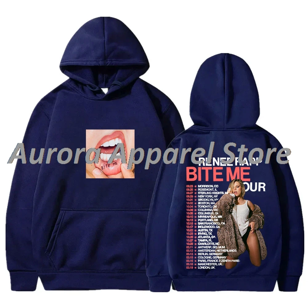 رينيه راب بايت مي جولة حول العالم هوديس ميرش تأثيري النساء الرجال أزياء بلوزات طويلة الأكمام #4