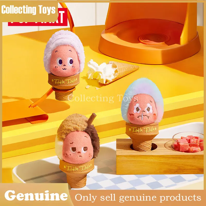 

Оригинальная серия Pop Mart Twinkle Twinkle Moon Gelato: коллекционная плюшевая кукла-подвеска в виде мороженого, загадочная коробка для коллекционеров