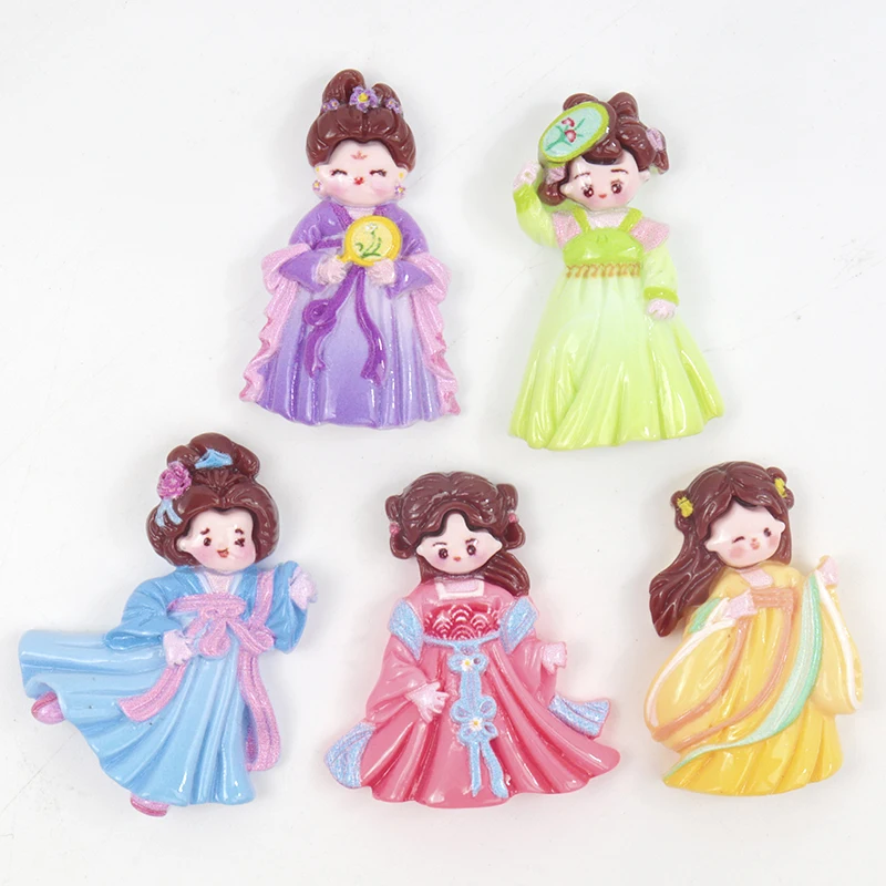 10/100PCS Resin Accessories Ancient customs series Scrapbooking Patch Flatback DIY Children Jewel hairclip Decoration Cabochons