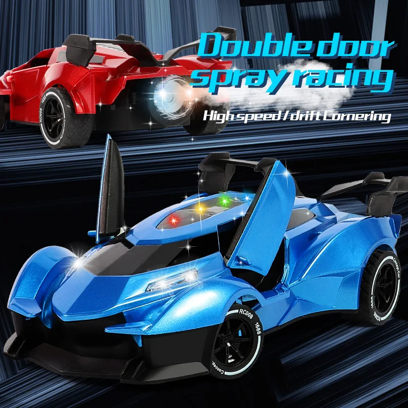 

Spray RC Car Toys for Boys Remote Control Cars High-Speed Radio Controlled Drift Car with Lights and Sound Racing Childern Gift