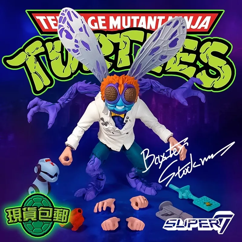 In stock SUPER7 Mutant Ninja Turtles Ultimate Series 1 Doctor Fly Baxter Stockman  Action Doll Collection Gifts