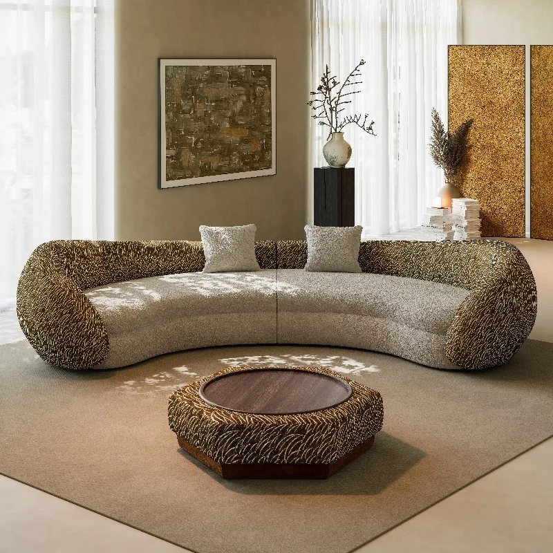 Semicircular curved sofa, beauty salon, hotel lobby, rest area reception, office business meeting