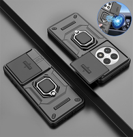 For Oneplus 13 5G Case Slide Camera Lens Armor Phone Cover For One Plus 13 1+13 Oneplus13 Car Magnetic Holder Ring Coque Funda