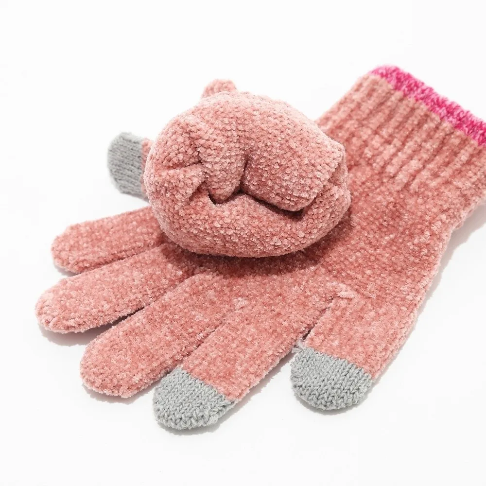 Warm Thicken Knitted Hat Set Knitted Windproof Winter Hat Scarf Gloves Autumn And Winter Toddler Winter Hat Winter Season