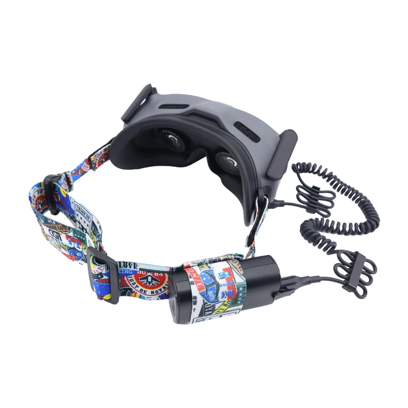 Untuk DJI Kacamata 2 / V2 Kaca Elastis Ikat Kepala Tali Disesuaikan untuk DJI Avata / FPV Drone VR Aksesoris