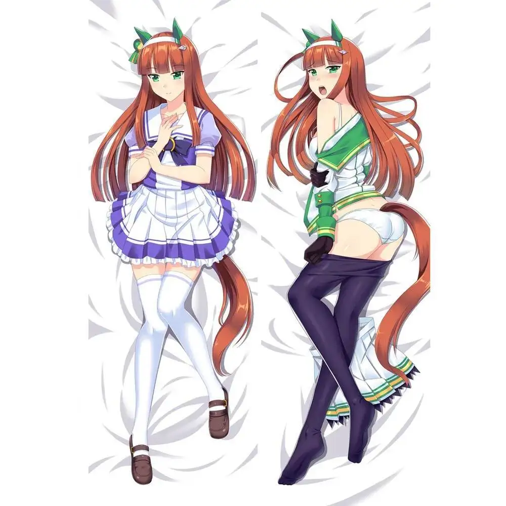 

Anime Pretty Derby Silence Suzuka Dakimakura Hing Body Case Throw Pillow Cover Home Decorative High Quality