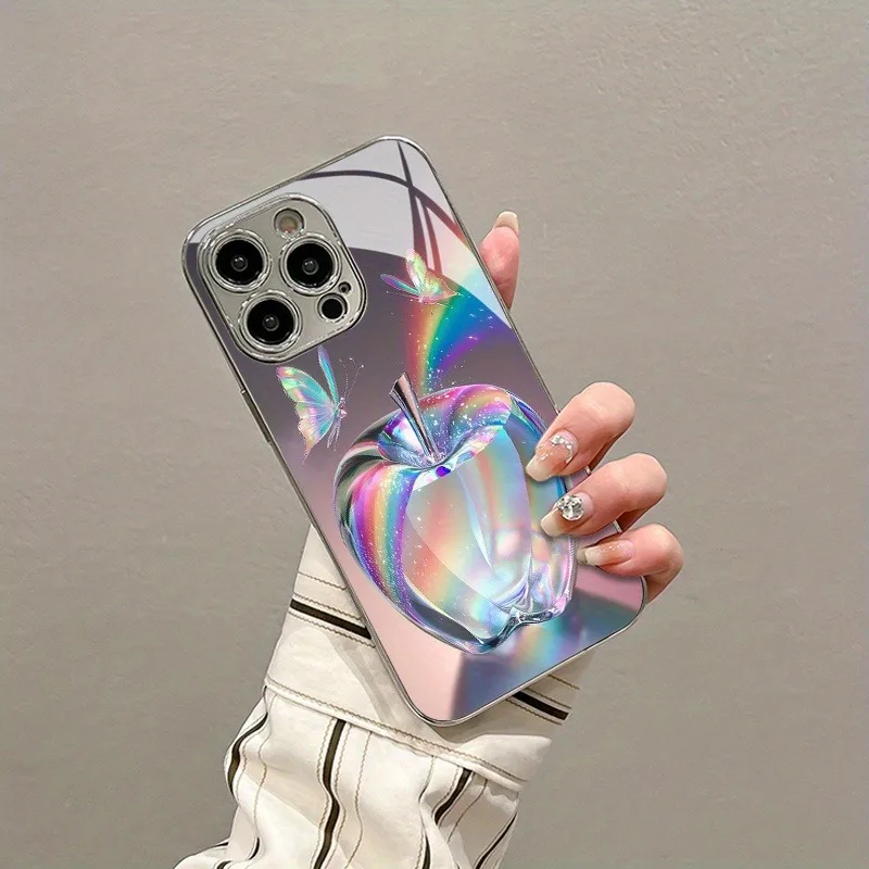 

Colorful Butterfly Fruit Glass Phone Case for Oppo A79 A98 A78 A76 A17 A94 A96 A38 A36 A16K A74 A60 A58 A57 A54 A16 A15 A93 4G5G