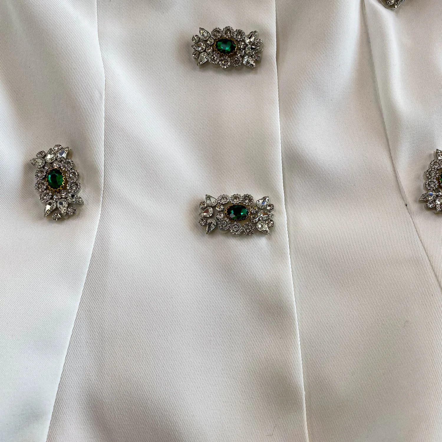 Giacca girocollo da donna con pietre preziose dell'industria pesante, tempestata di diamanti, cappotti invernali con maniche a lanterna dimagranti allentate 2025 da donna