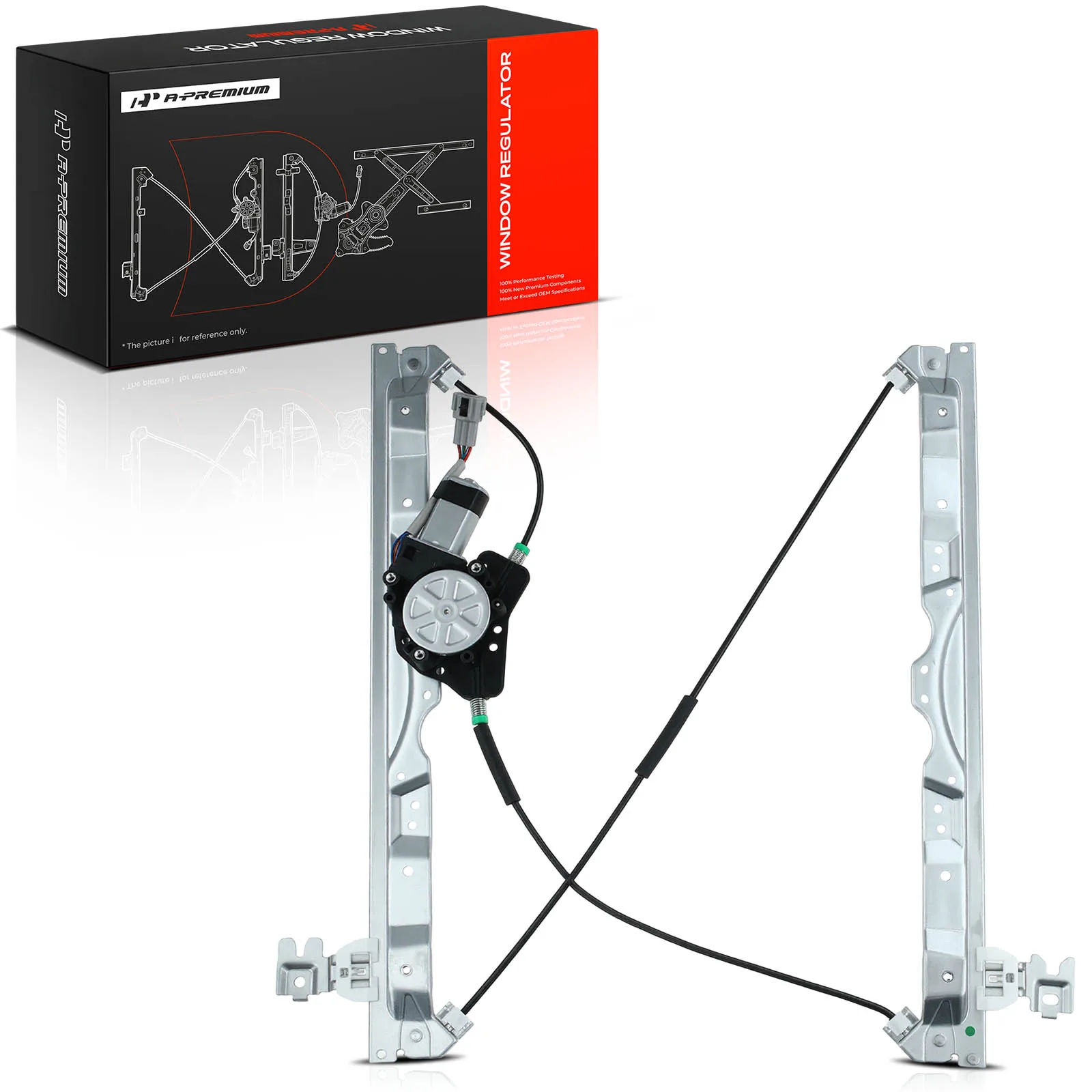 A-Premium Front Driver Side Power Window Regulator with Motor for Nissan Titan 2004-2015 Armada 2005-2015 Infiniti QX56 2004-2010