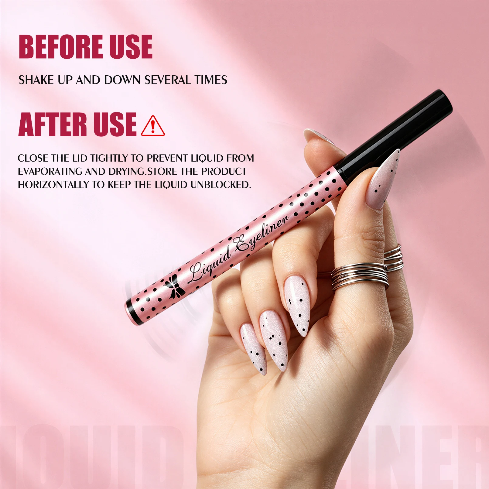 Ultra Thin Black Eyeliner Pencil, Smudge-Proof, Waterproof Long Lasting, Smooth Application, Beginner Friendly Eye Makeup