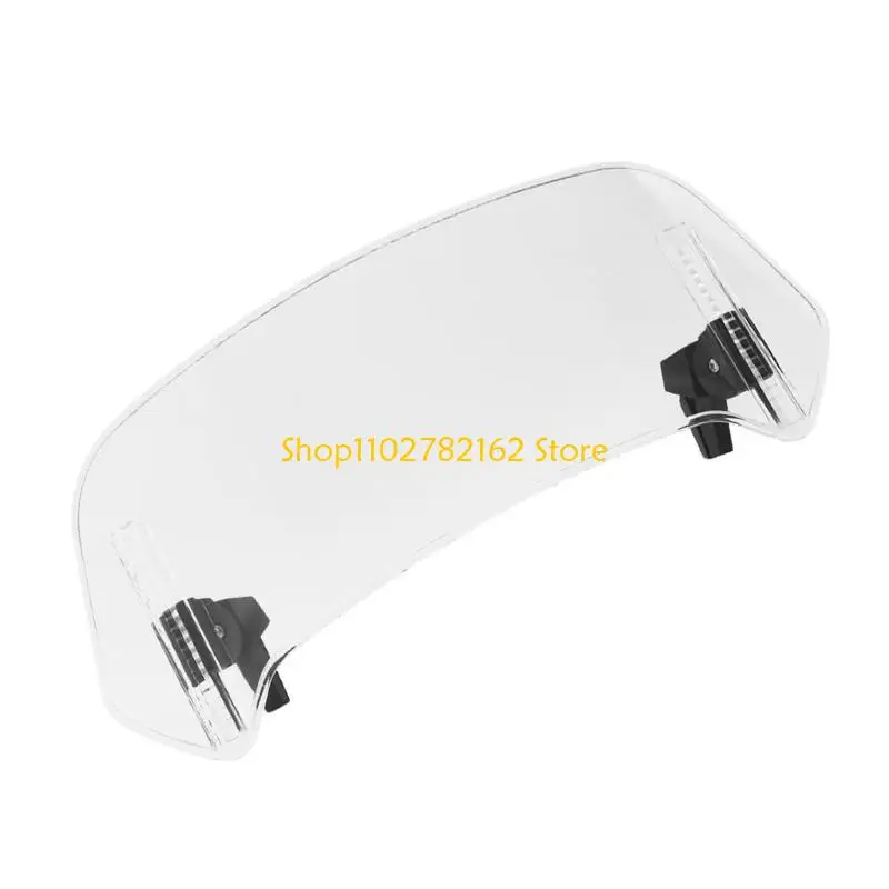 

547B Motorcycle Windshield Spoiler Extension Adjustable Windscreen Large Coverage for Ride Protections from & Debris