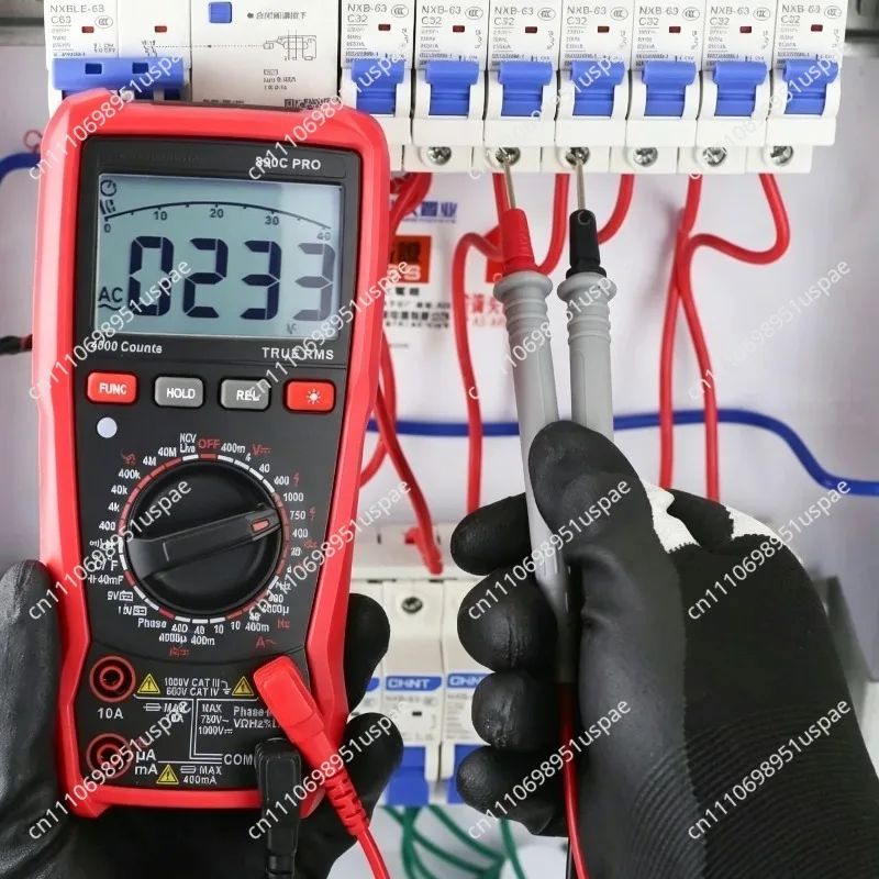 Portable industrial grade high-precision anti-burn smart multimeter phase sequence meter electrical multimeter