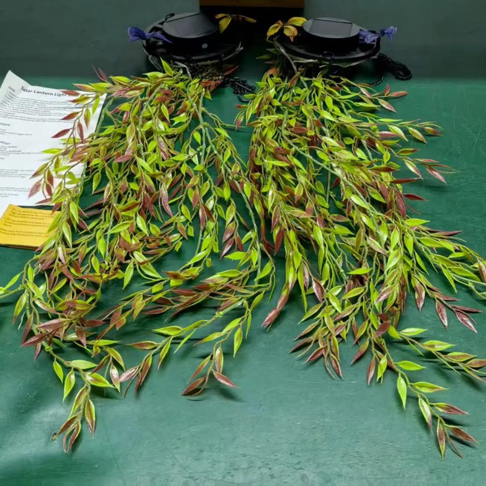 

Уличный солнечный подвесной светильник с искусственной зеленью, светодиодная гирлянда-фея для газона, веранды, праздничного декора двора