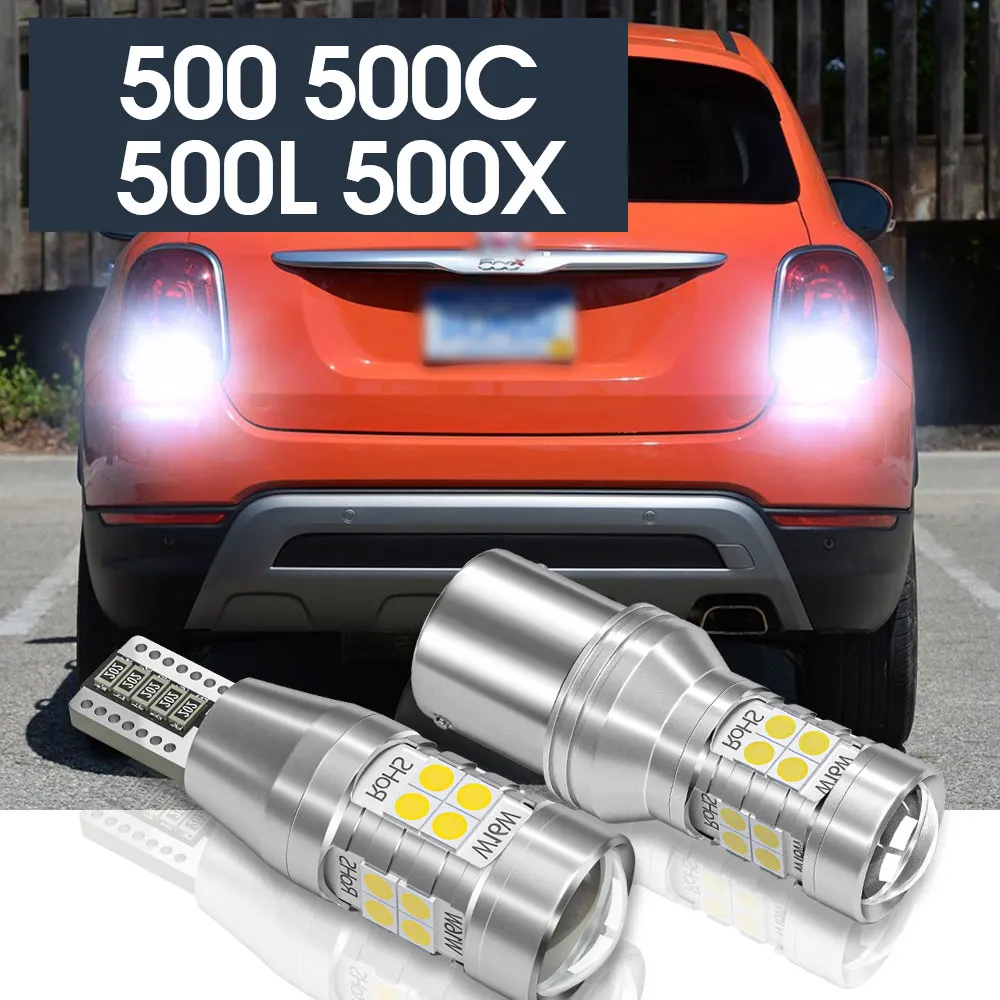 

2pcs LED Backup Light Reverse Lamp Canbus Accessories For Fiat 500 500C 500L 500X 2007-2018 2008 2009 2011 2012 2013 2014 2015