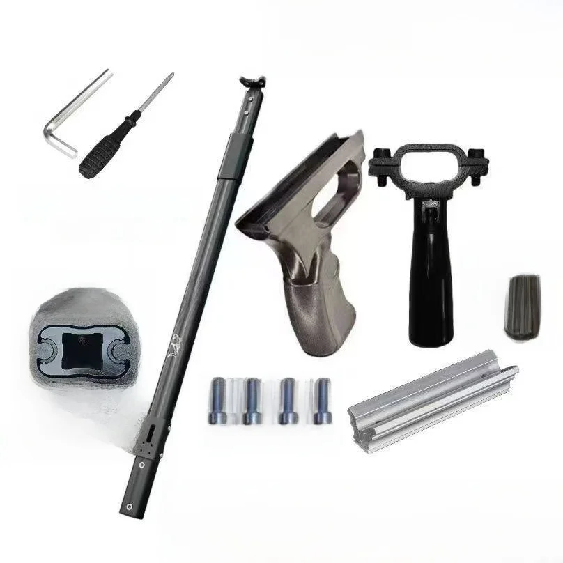 new-fly-shark-2-section-aluminum-alloy-thickened-extended-owl-rod-fishing-net-pole-outdoor-camping-travel-gear