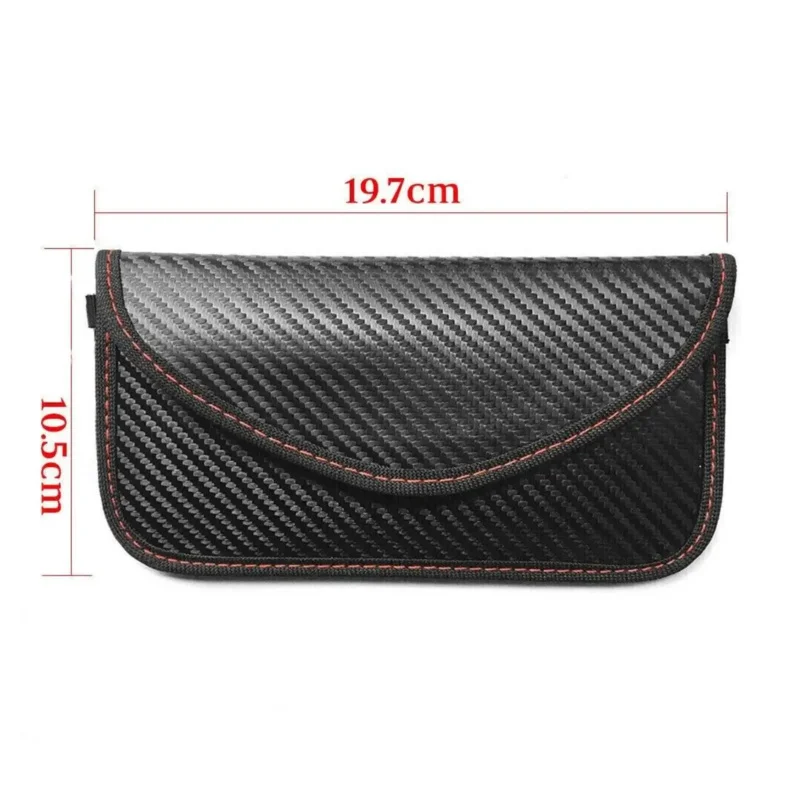 Blocking Faraday for cell phone car keys remote control bag anti-radiation signal shielding pouch