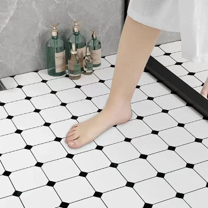 PVC Self-Adhesive Flooring Waterproof Vinyl Flooring for Bathrooms and Balconies Stone-Plastic Flooring for Kitchens Home Decor