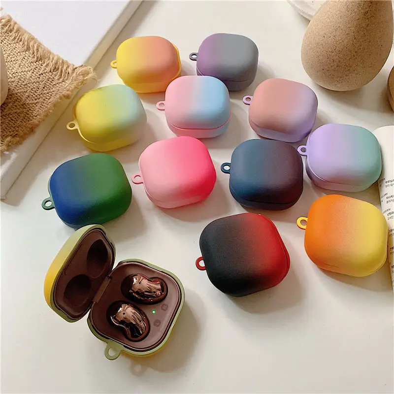 Funda rígida esmerilada para auriculares Galaxy buds Pro, color sólido, gradiente Simple, Auriculares bluetooth en vivo, nueva moda