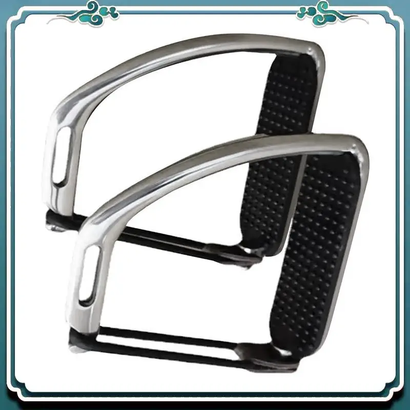 

Reliable High Strength Stirrups Riding Safety Stirrups Silver Polish Stainless Steel Stirrups Outdoor Racing Kid Equipment