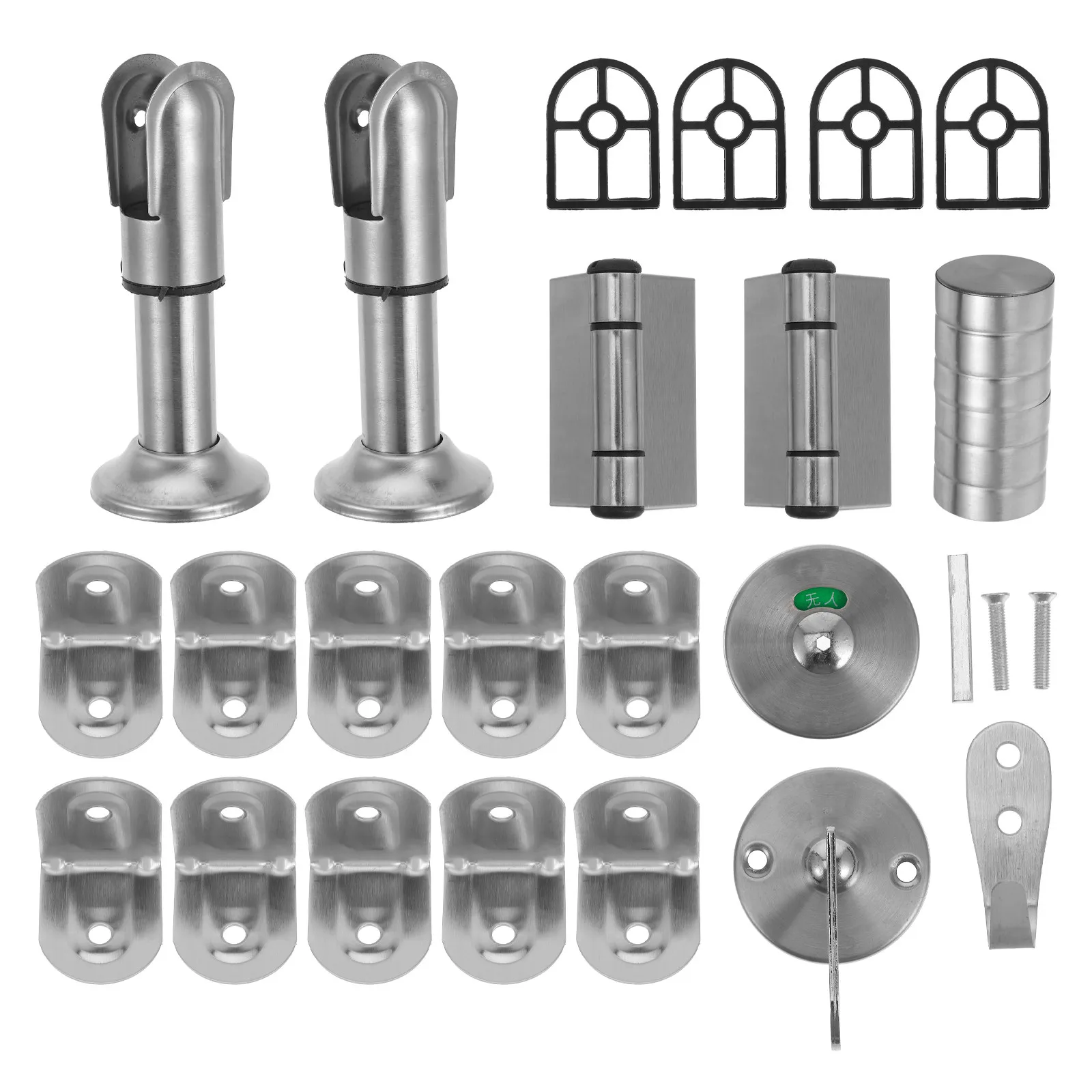 

Комплект фурнитуры для перегородок в ванной из нержавеющей стали, антикоррозийные детали для туалетных перегородок, крепления для санузлов, петли для ванной комнаты