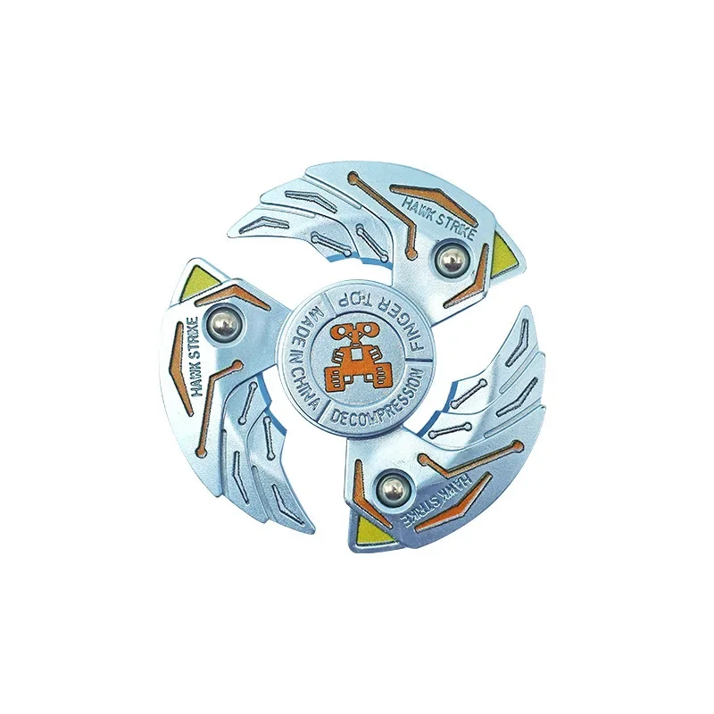 Nuevo Fidget Spinner de plástico Robot Mecha de tres hojas que transforma el Spinner de mano para adultos juguetes antiestrés al por mayor