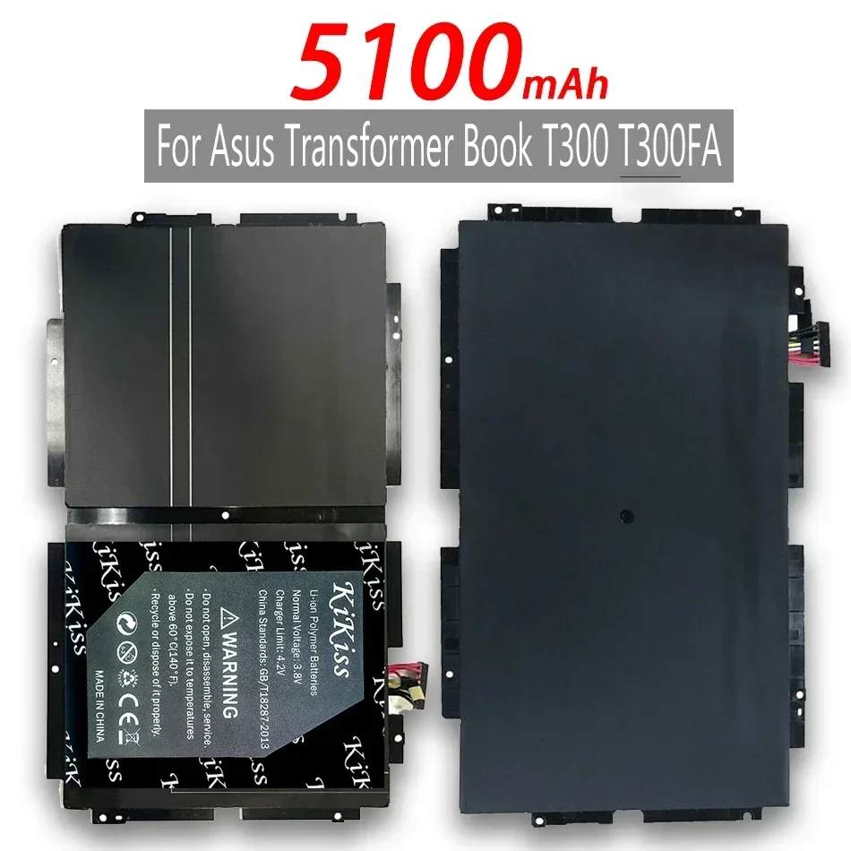 Imagem -04 - Kikiss-bateria do Portátil para Asus Transformer Livro C21n1413 5100mah T300fa T300