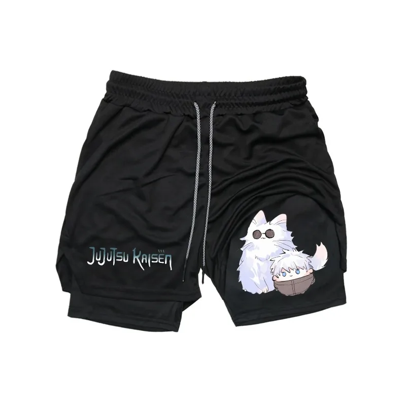 Q-version Gojo Satoru NEW Summer Gym Casual Short Pants for Men Basketball Fitness Shorts Running Jogger Men Sweatpants Workout