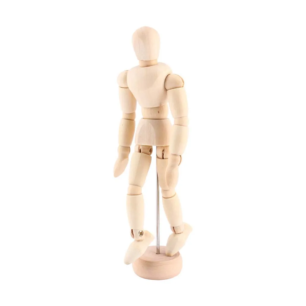 4.5 5.5 8 Inch Male Mannequin Human Movable Limbs Action Toy Figures Polished Wooden Toy Art Models Decoration Crafts