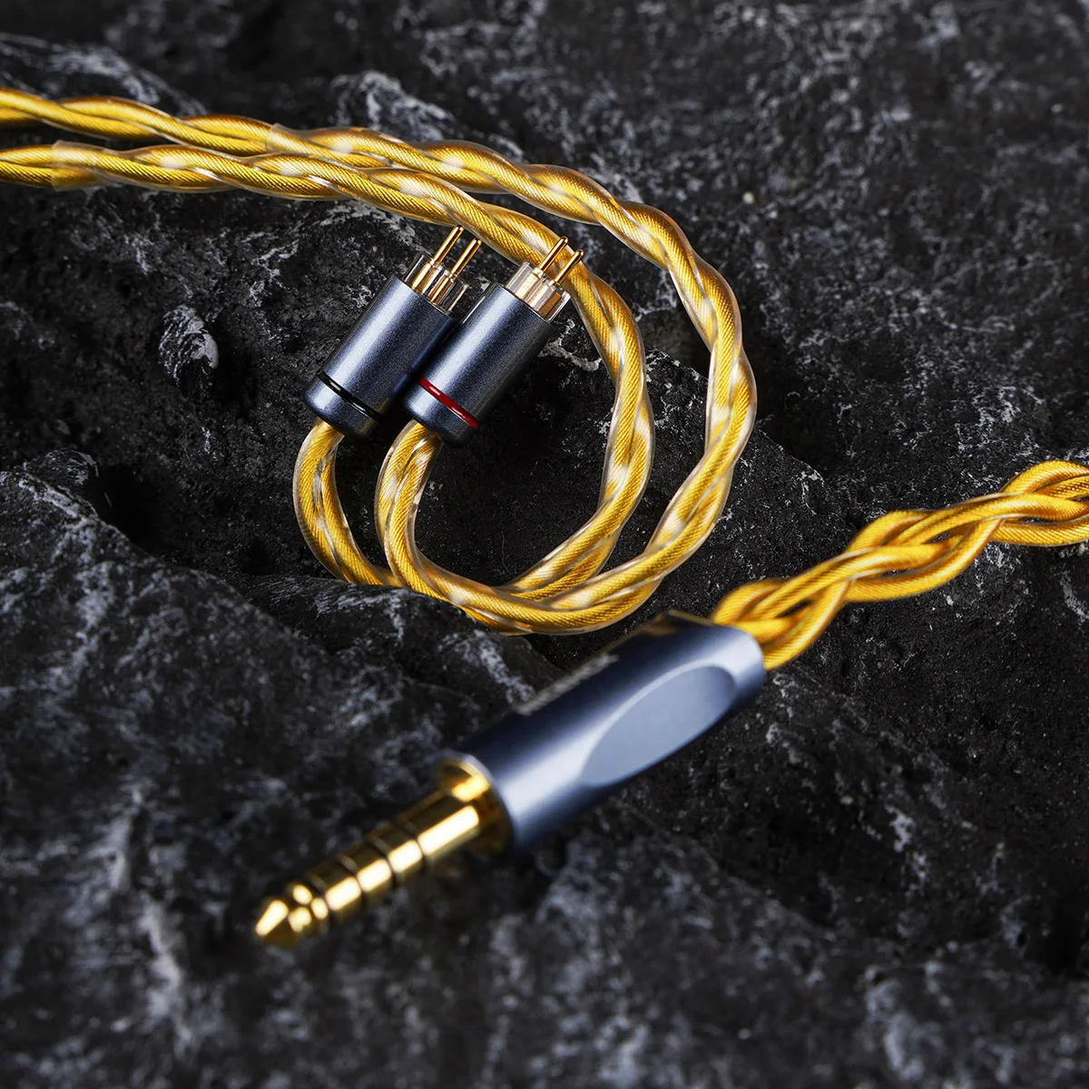 NICEHCK AuKing Flagship Earphone Cable 7N OCC 4N Gold Plated Wire OFC Degaussing Plug 0.78 2Pin for Illumination Anou Okavango