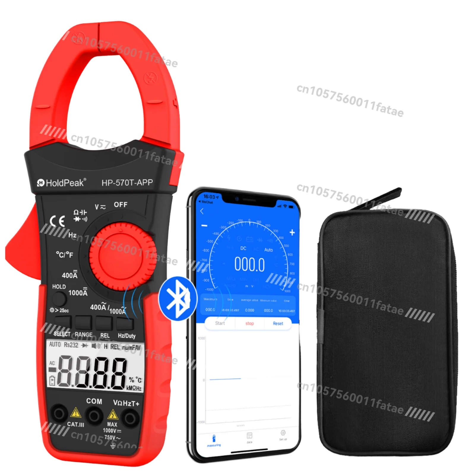

HP-570C-APP Wireless Clamp Meter 1000A AC/DC Current Clamp Meter