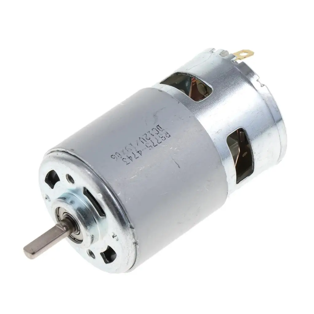 775 12V รถไฟฟ้า DC มอเตอร์ไมโครไฟฟ้ามอเตอร์โลหะ 4500 RPM