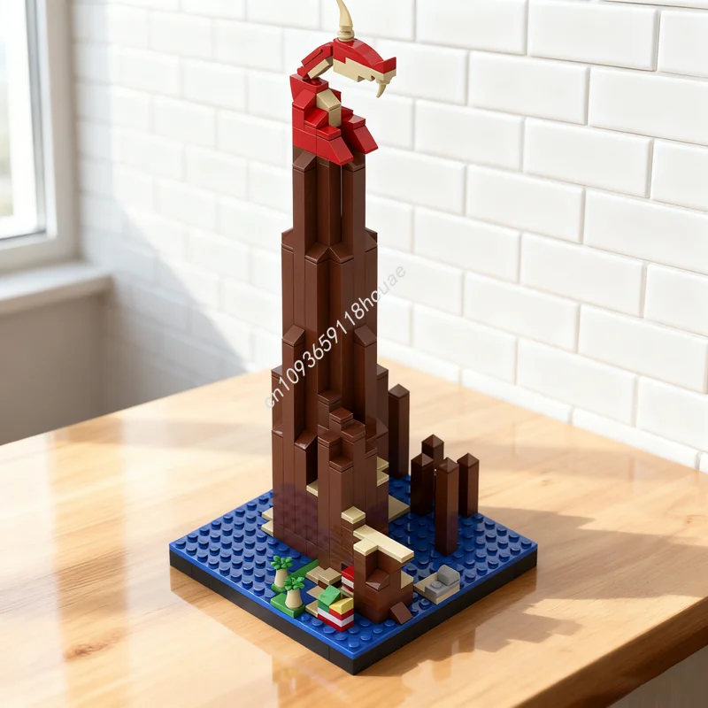 

296pcs MOC Dragon Roost Island Mini Gamesed Model Building Blocks Christmas Gifts Construction Assemble DIY Toy Education Brick