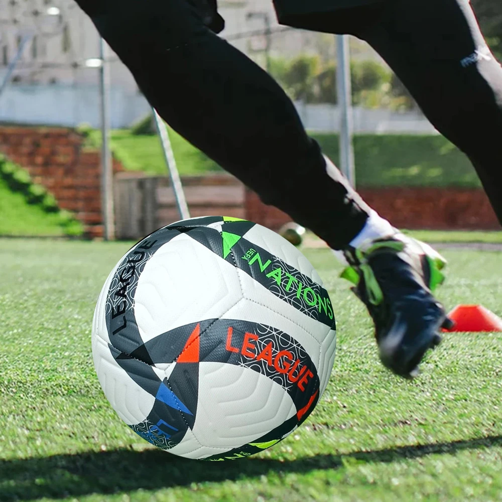 축구 공 성인 고품질 공식 크기 5 PU 내마모성 야외 리그 스포츠 축구 훈련 경기 축구