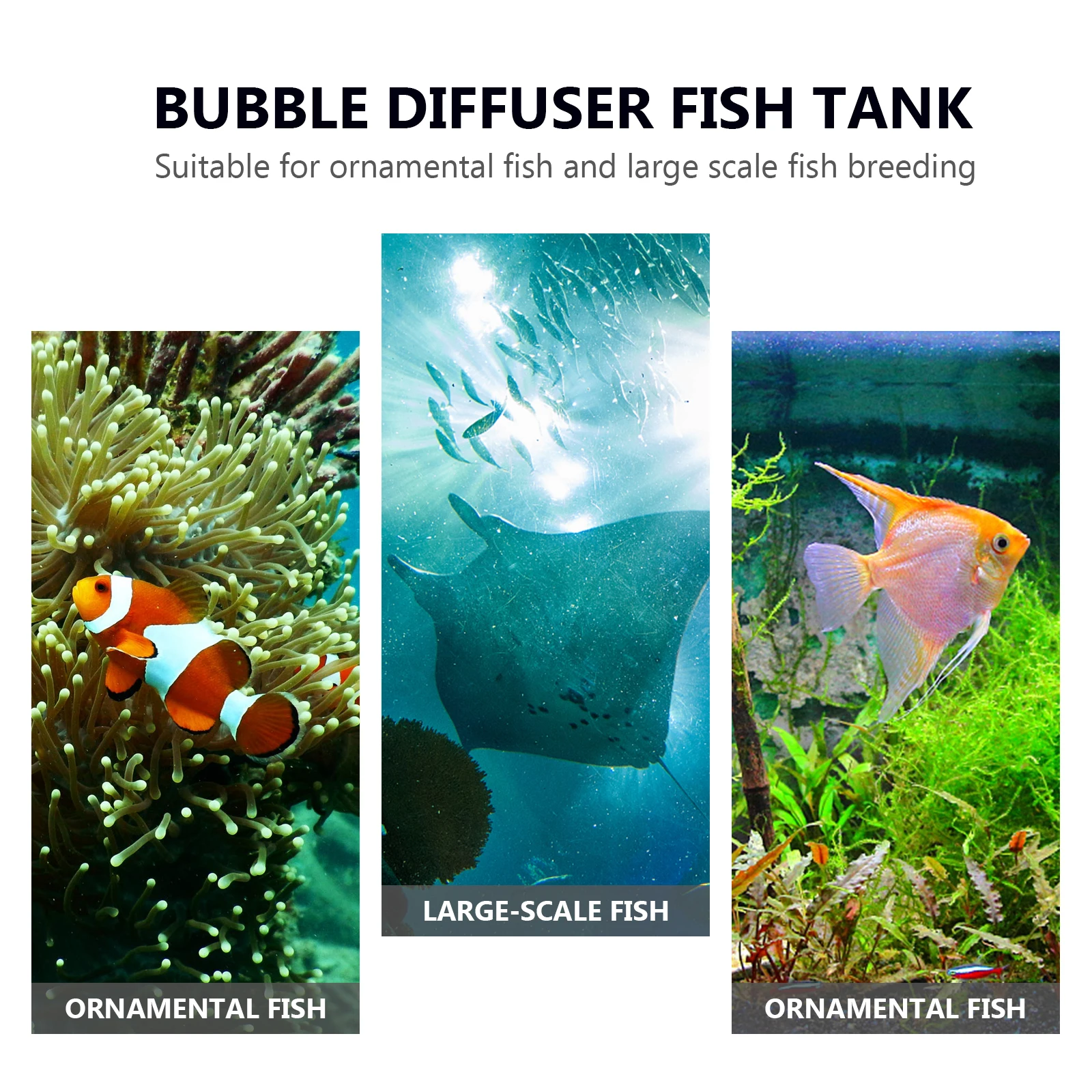 

1pc Bubble Stone Aerator Air Diffuser Fish Tank Bubbler Disc Oxygenator Pond Aquarium System Airstones Water Pump